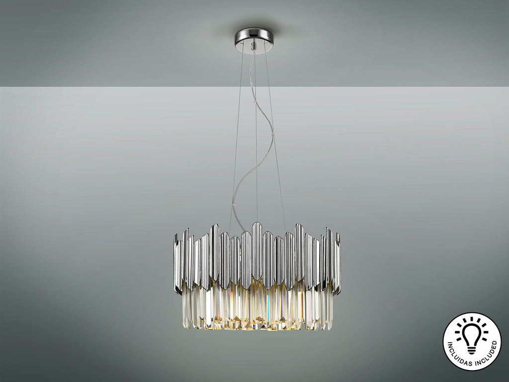 Lámpara de Techo Cromada Tiara - Schuller - Iluminación de Lujo | luzguru.com