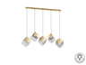 Schuller 720595 - Lámpara Priscila 5 Luces Oro - luzguru.com