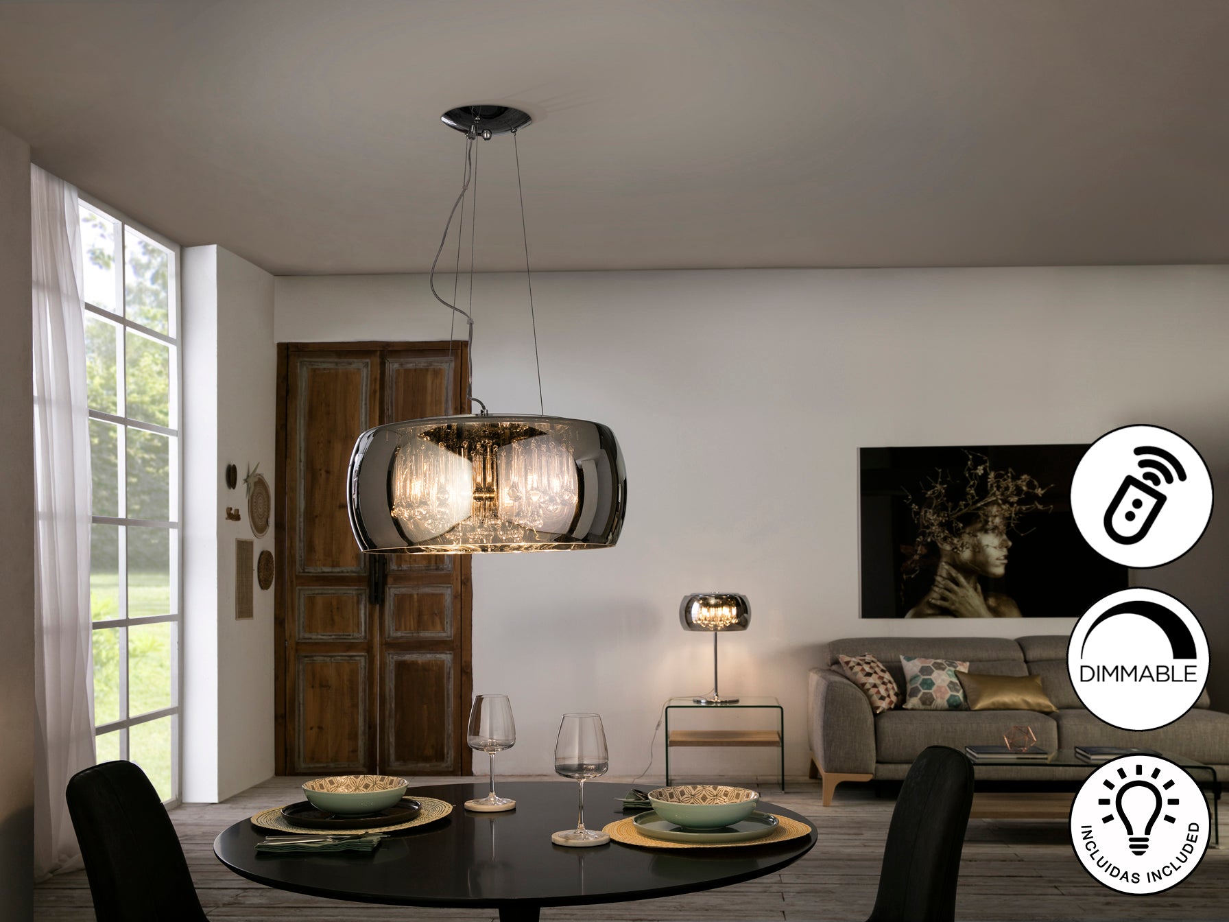 Lámpara Colgante Argos - Schuller - Diseño Moderno | luzguru.com