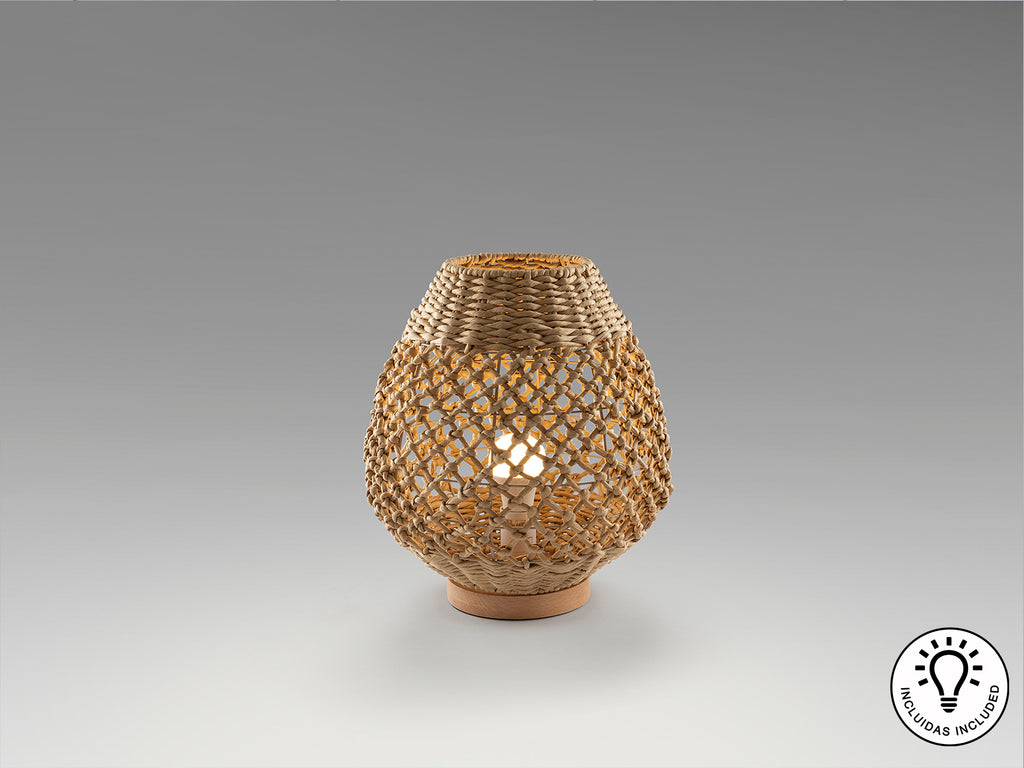 Lámpara Sobremesa Beige Yaiza - Schuller | luzguru.com