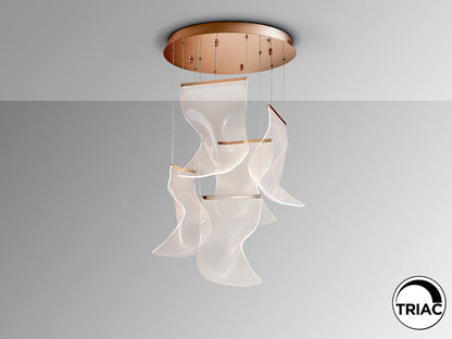 Lámpara Moderna Oro Rosa - Schuller Velos | luzguru.com