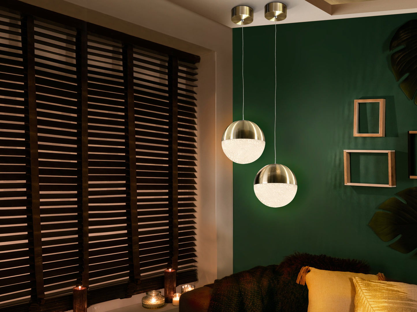 Lámpara LED Schuller Sphere Latón - Diseño Elegante | luzguru.com