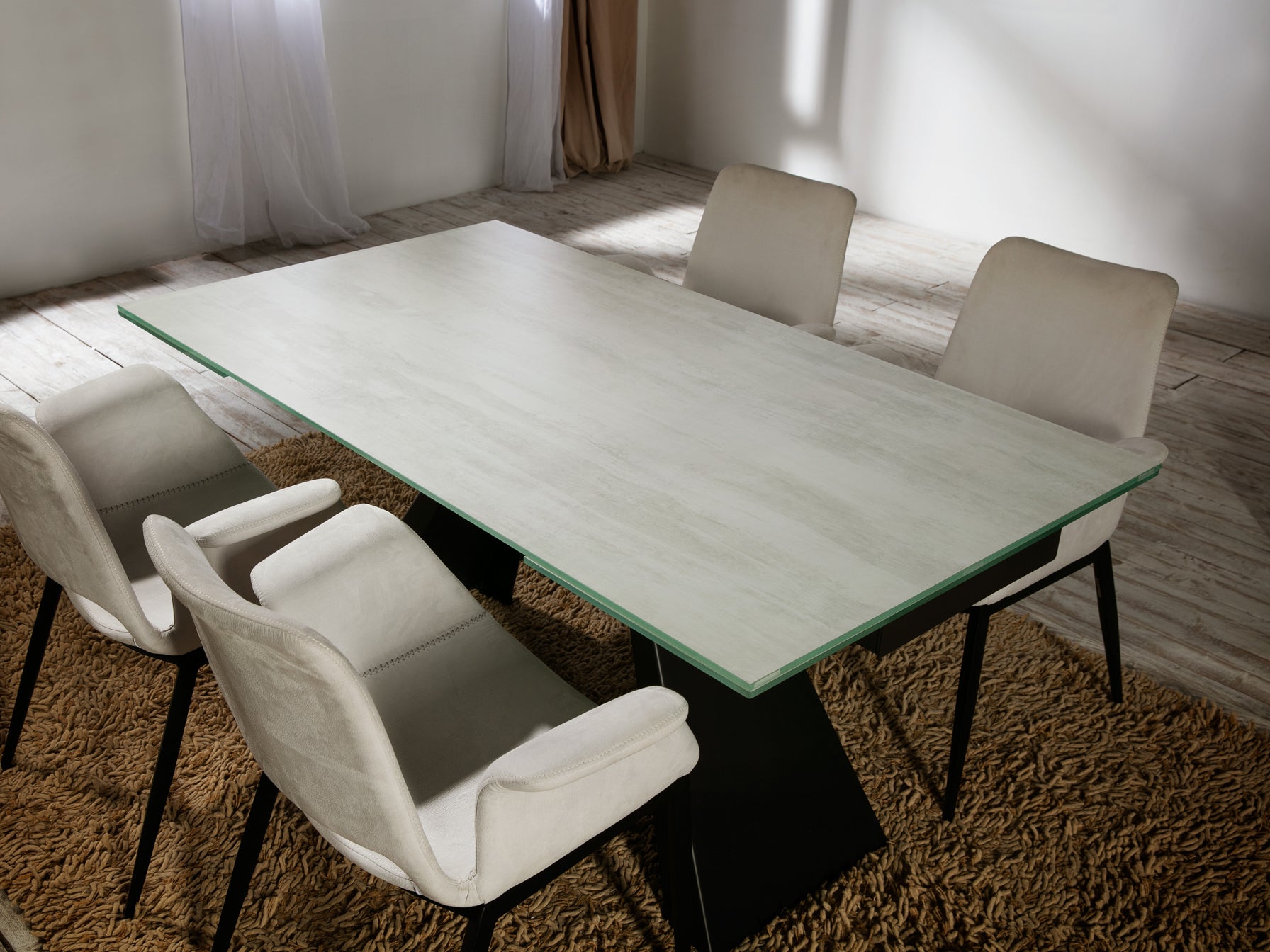 Mesa Comedor Extensible Schuller Alai - Blanca - luzguru.com