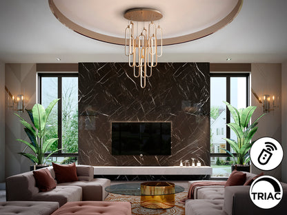 Lámpara de Techo LED Colette Oro Rosa - Schuller | luzguru.com