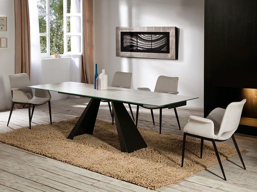 Mesa Comedor Extensible Schuller Alai - Blanca - luzguru.com