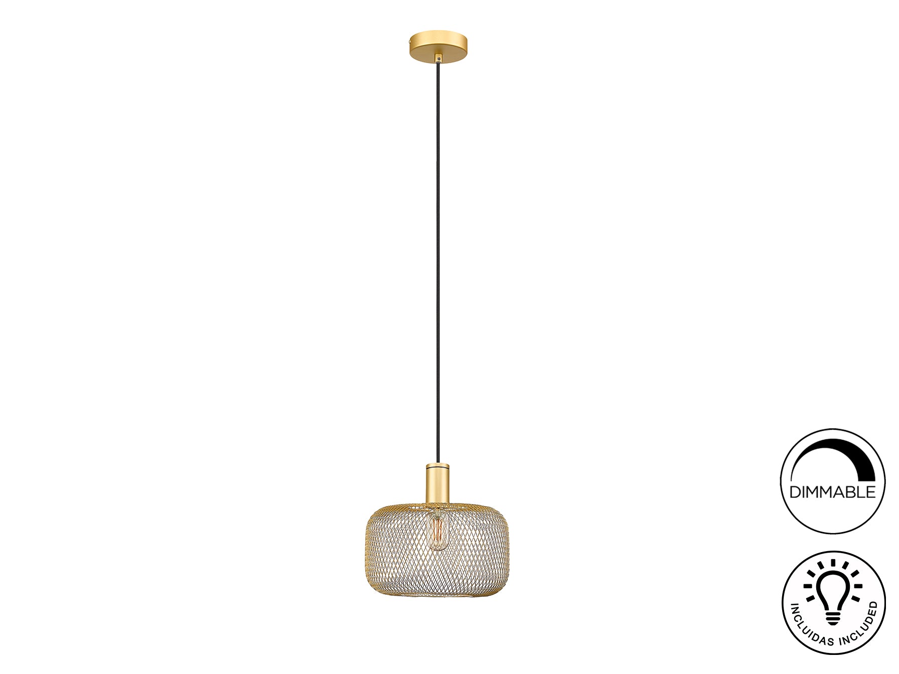 Lámpara de Metal Oro Osiris - Schuller - Calidad Premium | luzguru.com