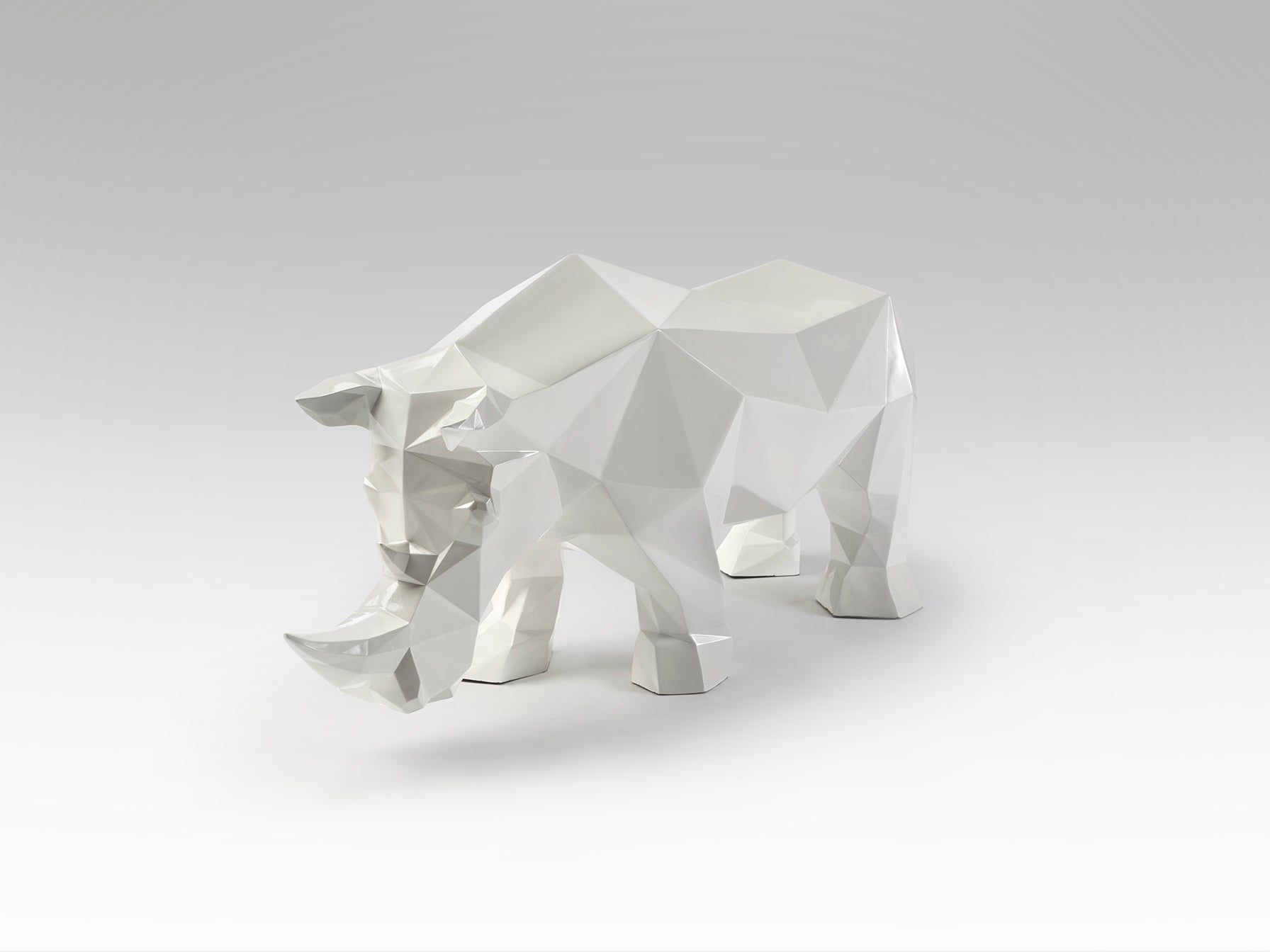 Figura Decorativa Rinoceronte Blanco - Schuller Future Rhino | luzguru.com