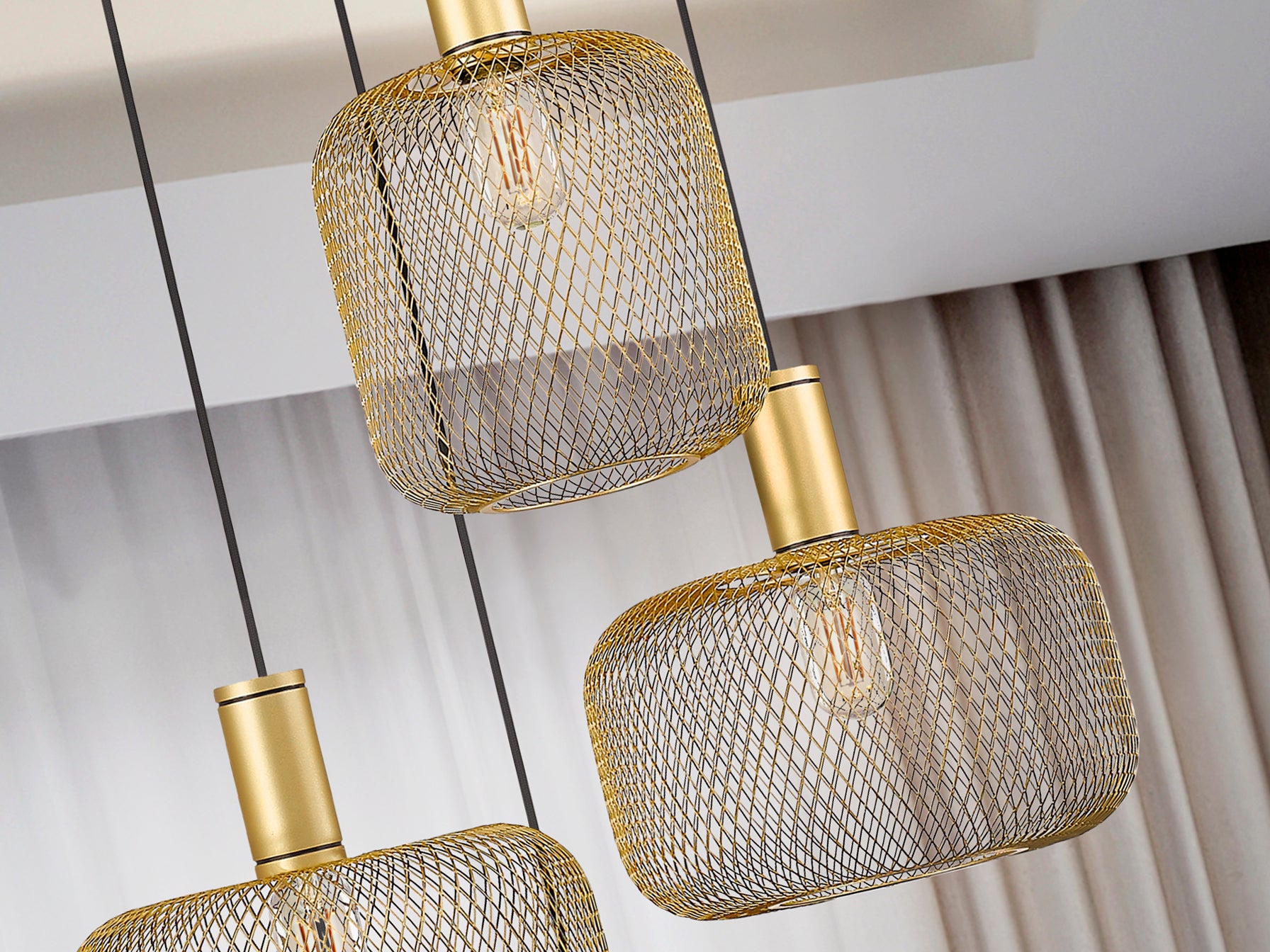 Lámpara de Techo Osiris Oro - Schuller - Calidad Premium | luzguru.com