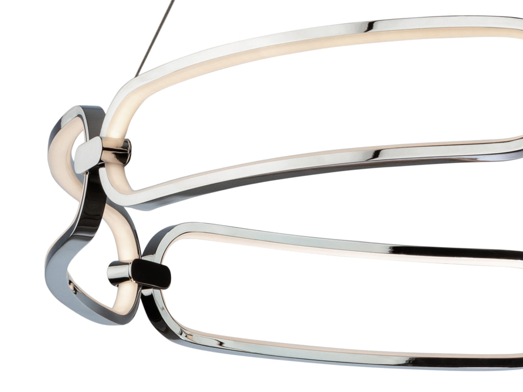 Lámpara LED Colette Cromada Ø80cm - Schuller - Calidad Premium | luzguru.com