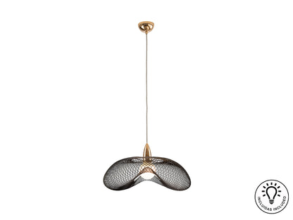 Lámpara de Metal Oro y Negro - Schuller Forma - luzguru.com