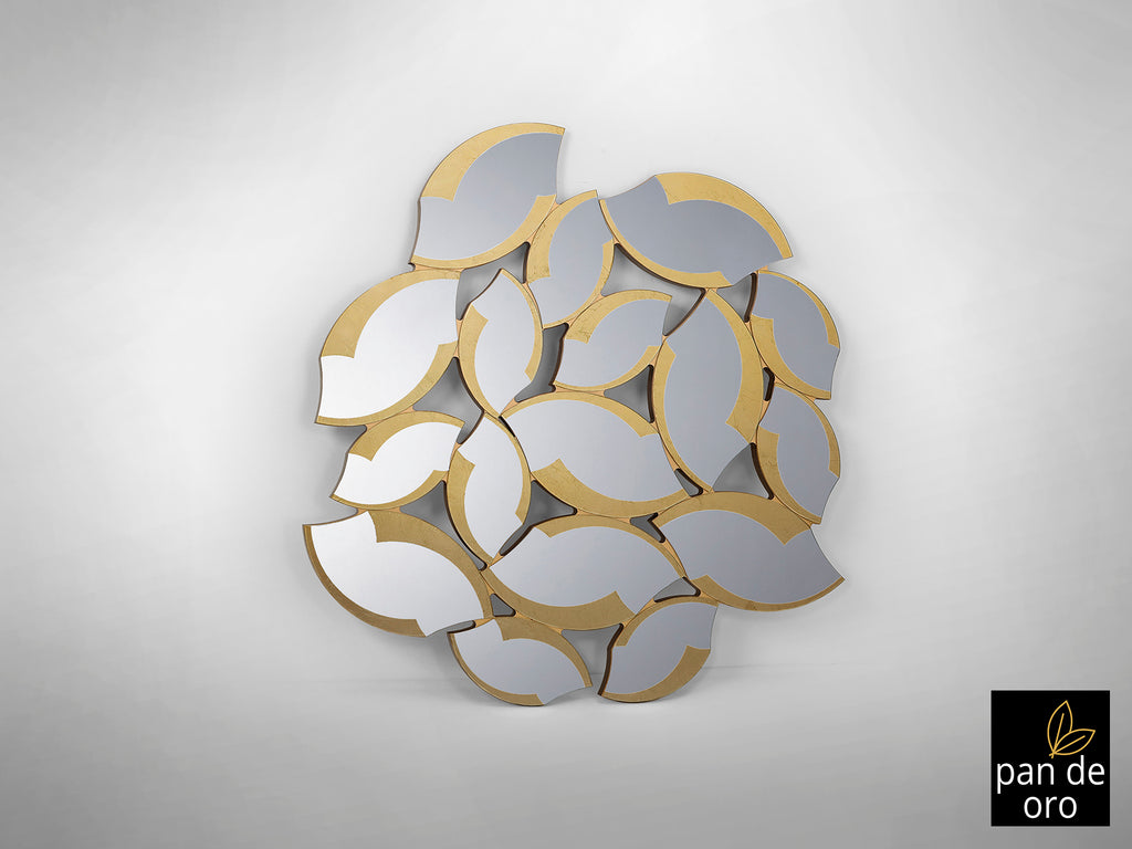 Espejo Moderno Pan de Oro - Schuller Sandal | luzguru.com