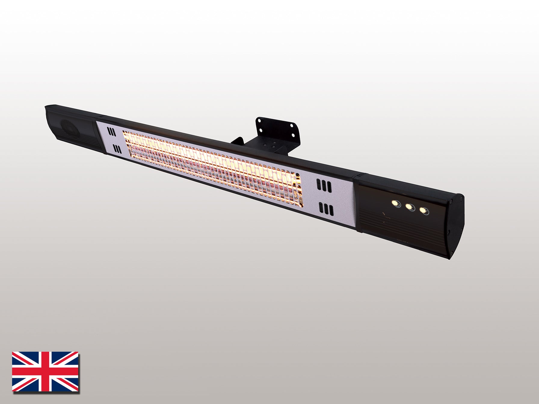 Estufa de Pared Schuller Heat Music 1500W - Negra - luzguru.com