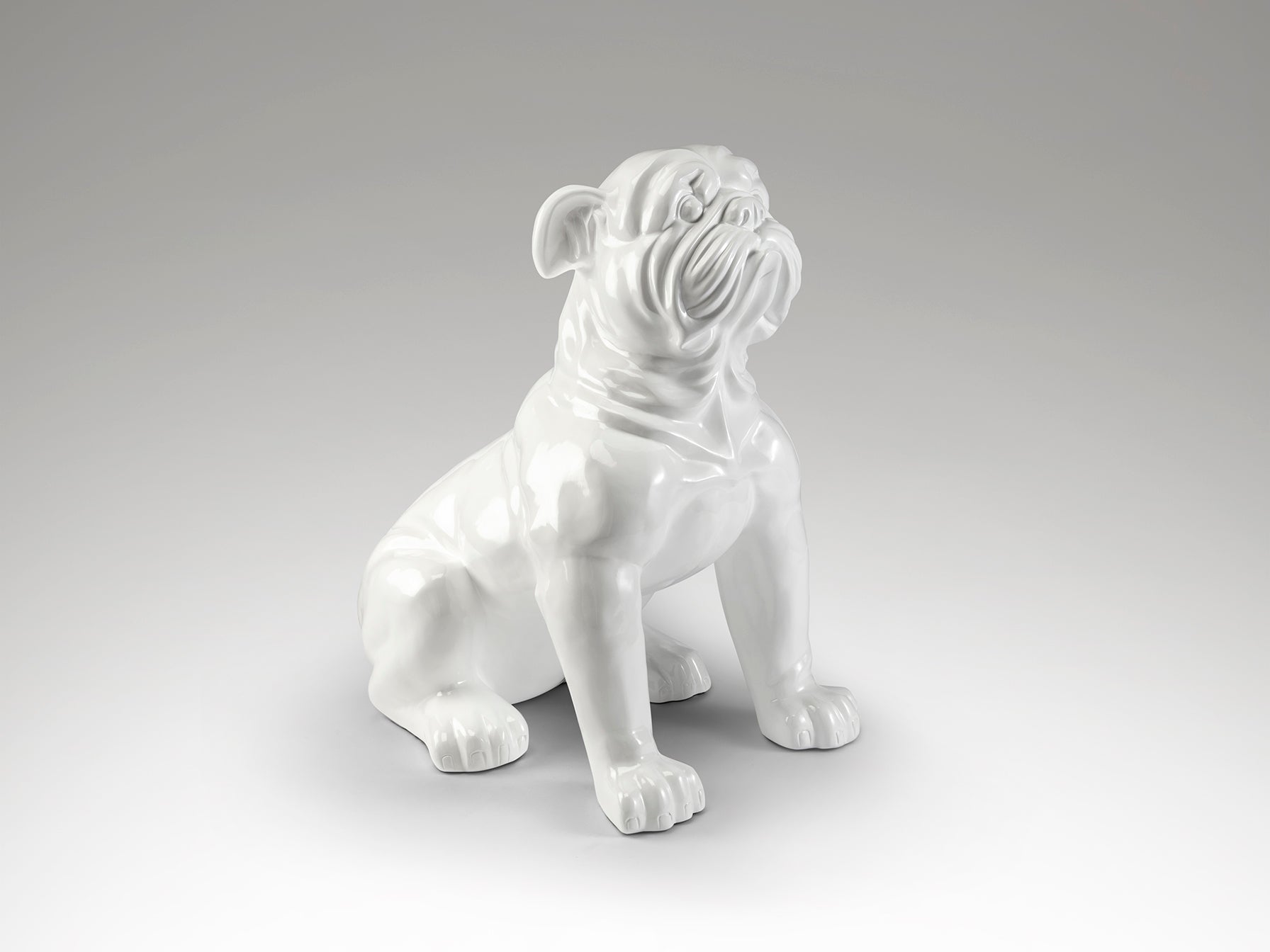 Figura Bulldog Grande Blanca - Schuller White Bulldog | luzguru.com
