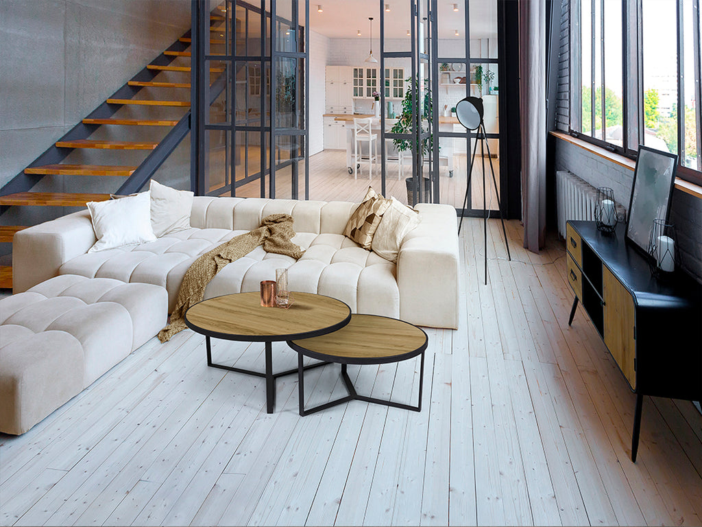 Mesas Auxiliares Naira Negro Mate - Schuller - Calidad Premium | luzguru.com