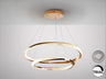SCHULLER 554107 - Lámpara de 2 aros Orbitas, acabado baño de oro brillo - LUZGURÚ