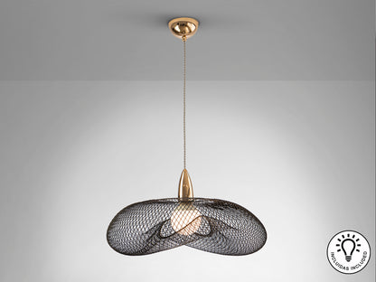 Lámpara de Metal Oro y Negro - Schuller Forma - luzguru.com