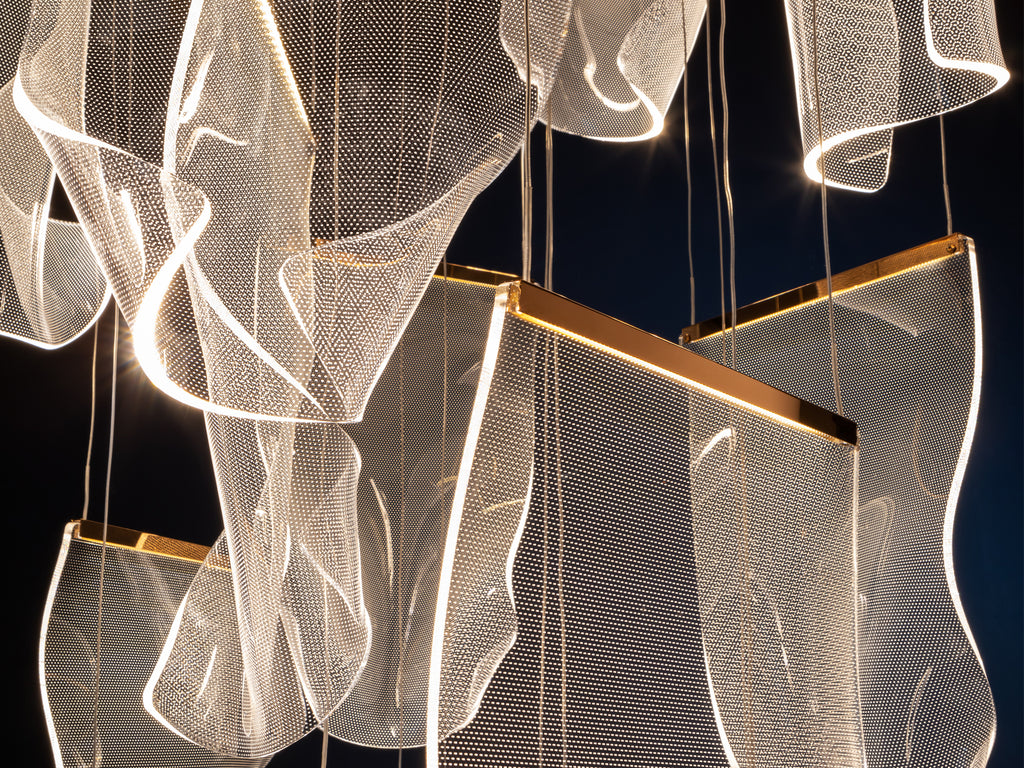 Lámpara de Techo LED Oro Rosa - Schuller Velos | luzguru.com