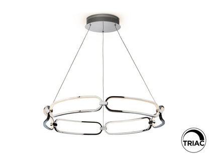 Lámpara LED Colette Cromada Ø80cm - Schuller - Calidad Premium | luzguru.com