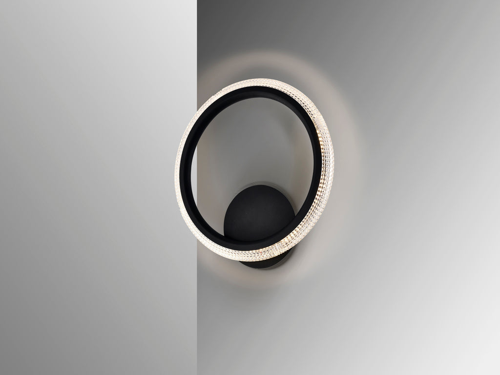 Plafón LED Negro Moderno - Schuller Ring - luzguru.com