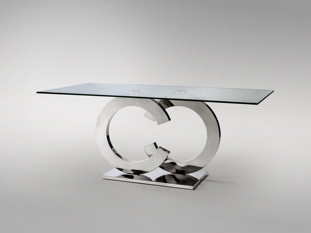 Mesa Comedor Acero Inoxidable - Schuller Casandra | luzguru.com