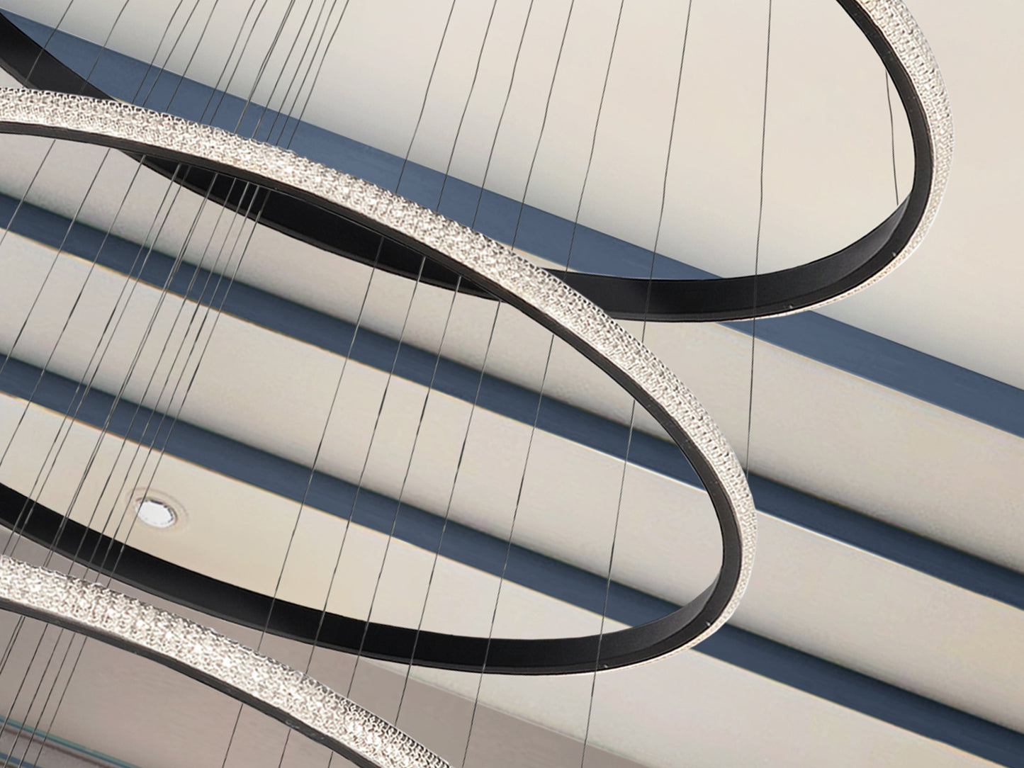 Lámpara Moderna Negra 8 Aros - Schuller Ring - Calidad Premium | luzguru.com