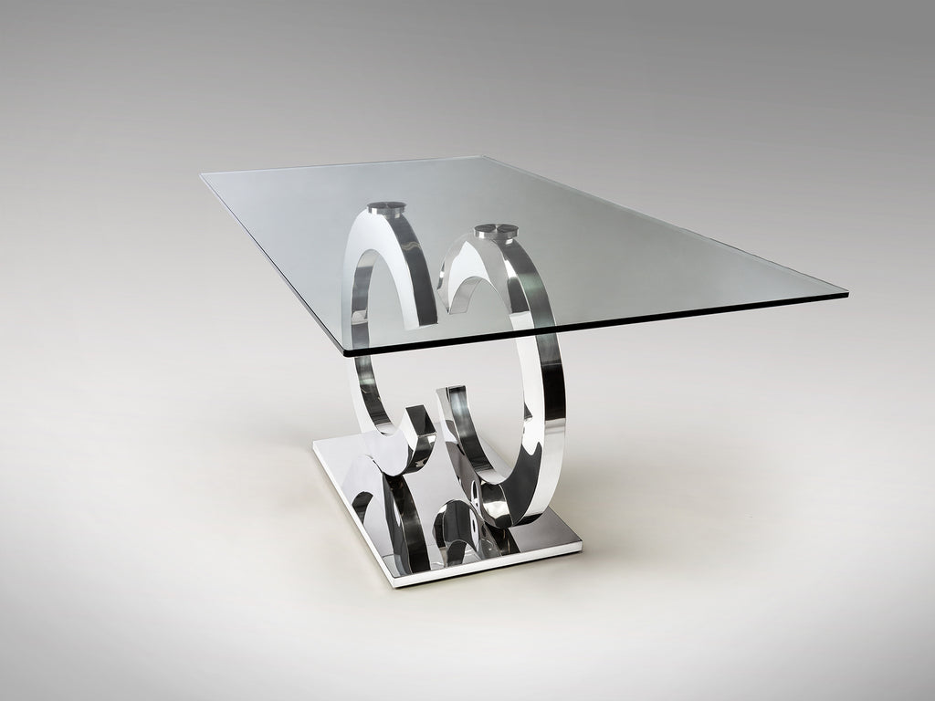 Mesa Comedor Acero Inoxidable - Schuller Casandra | luzguru.com