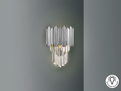 Aplique Pared Cromado Schuller Tiara - Diseño Moderno | luzguru.com