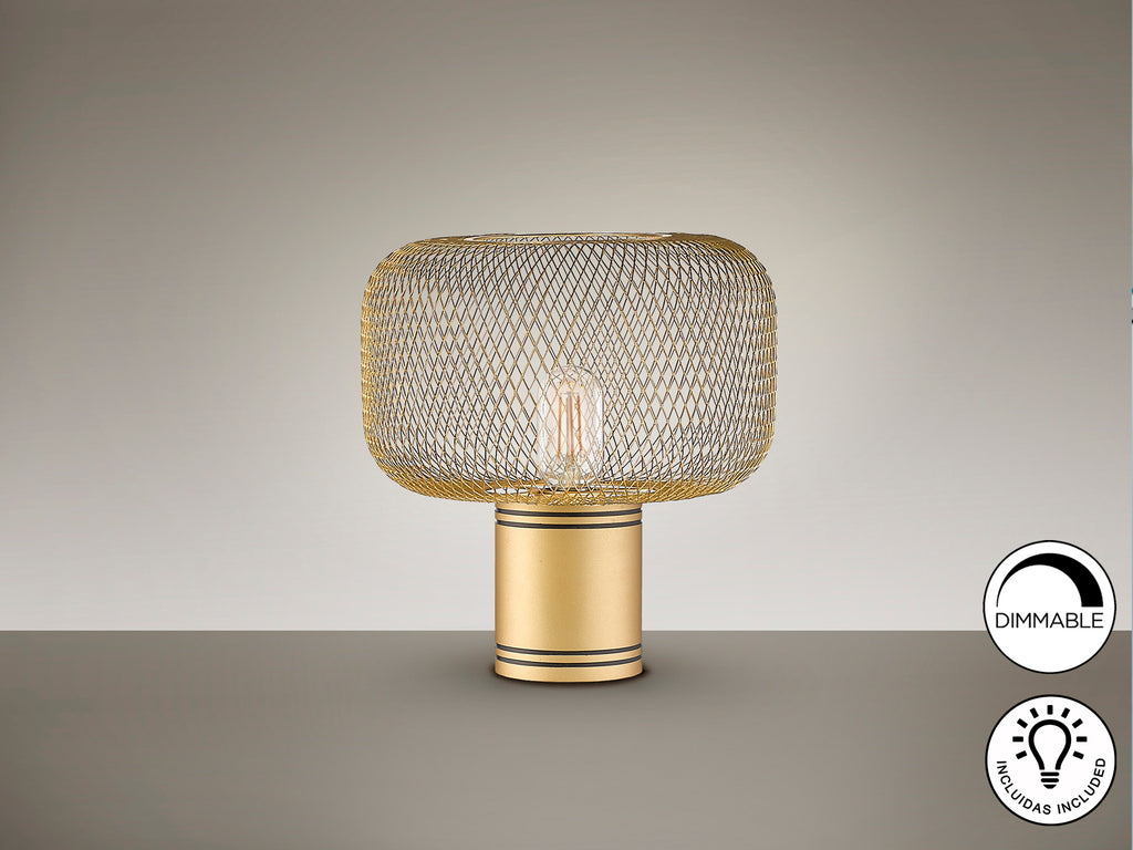 Lámpara Sobremesa Schuller Osiris - Oro Elegante | luzguru.com