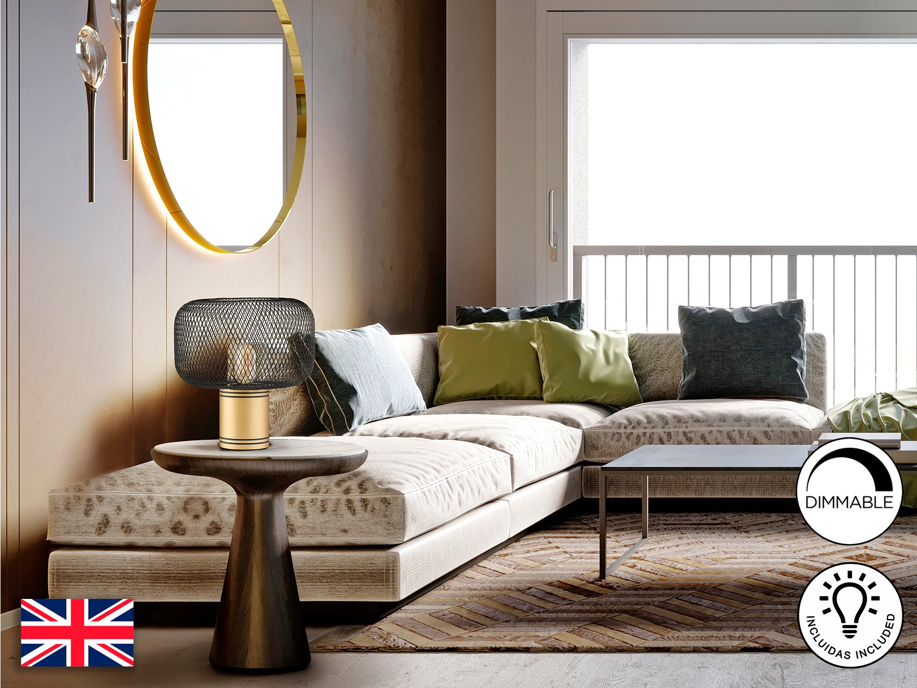 Lámpara Sobremesa Osiris - Schuller - Diseño Elegante | luzguru.com