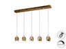 Schuller 783627D - Lámpara ROCIO 5 Luces LED Dorado - luzguru.com