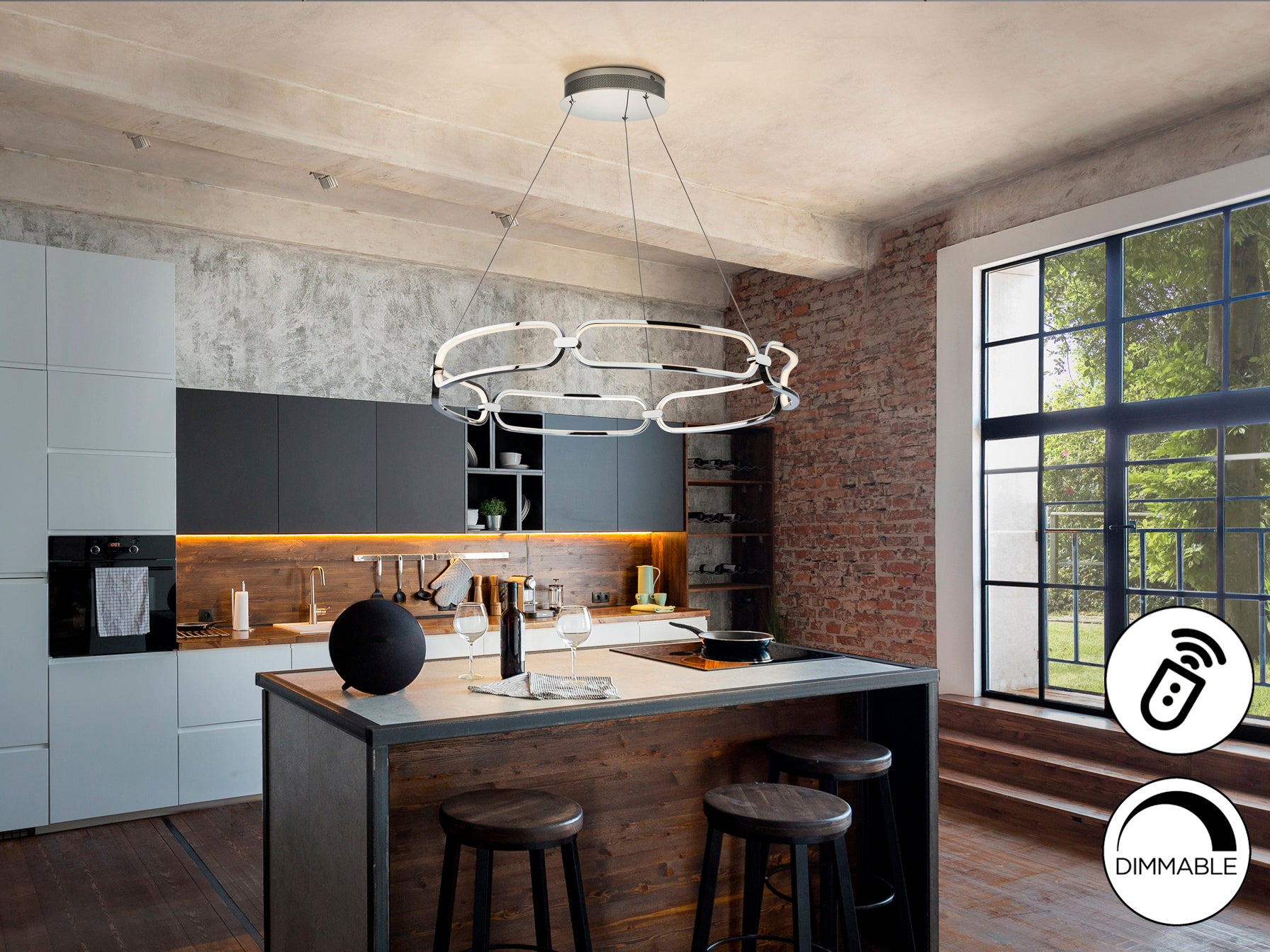 Lámpara LED Colette Ø80cm - Schuller - Diseño Moderno | luzguru.com