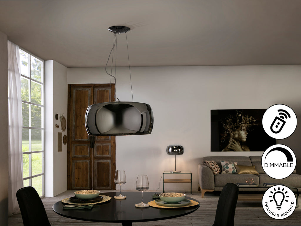 Schuller 508111D - Lámpara colgante Argos Ø50 cm - luzguru.com