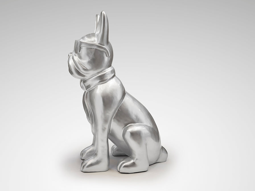 Figura Bulldog Francés Grande Plata - Schuller | luzguru.com