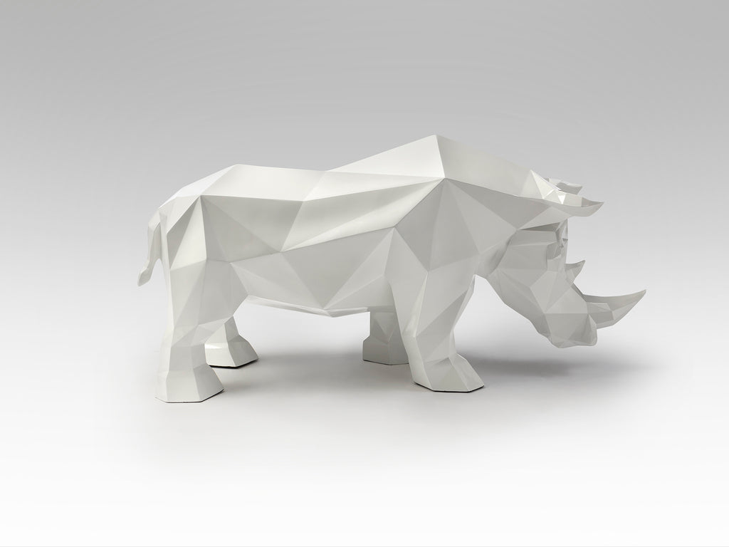 Figura Decorativa Rinoceronte Blanco - Schuller Future Rhino | luzguru.com