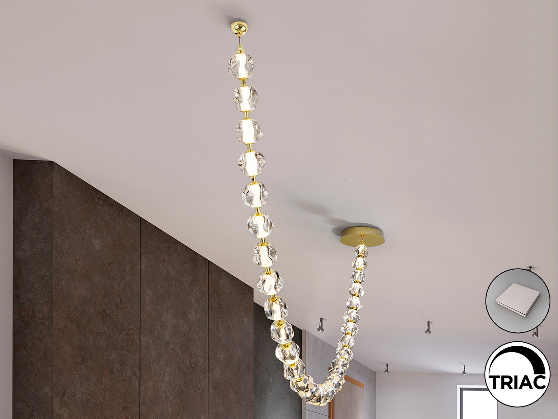 SCHULLER 448925 - Lampara Zaria II Dorado - LUZGURÚ