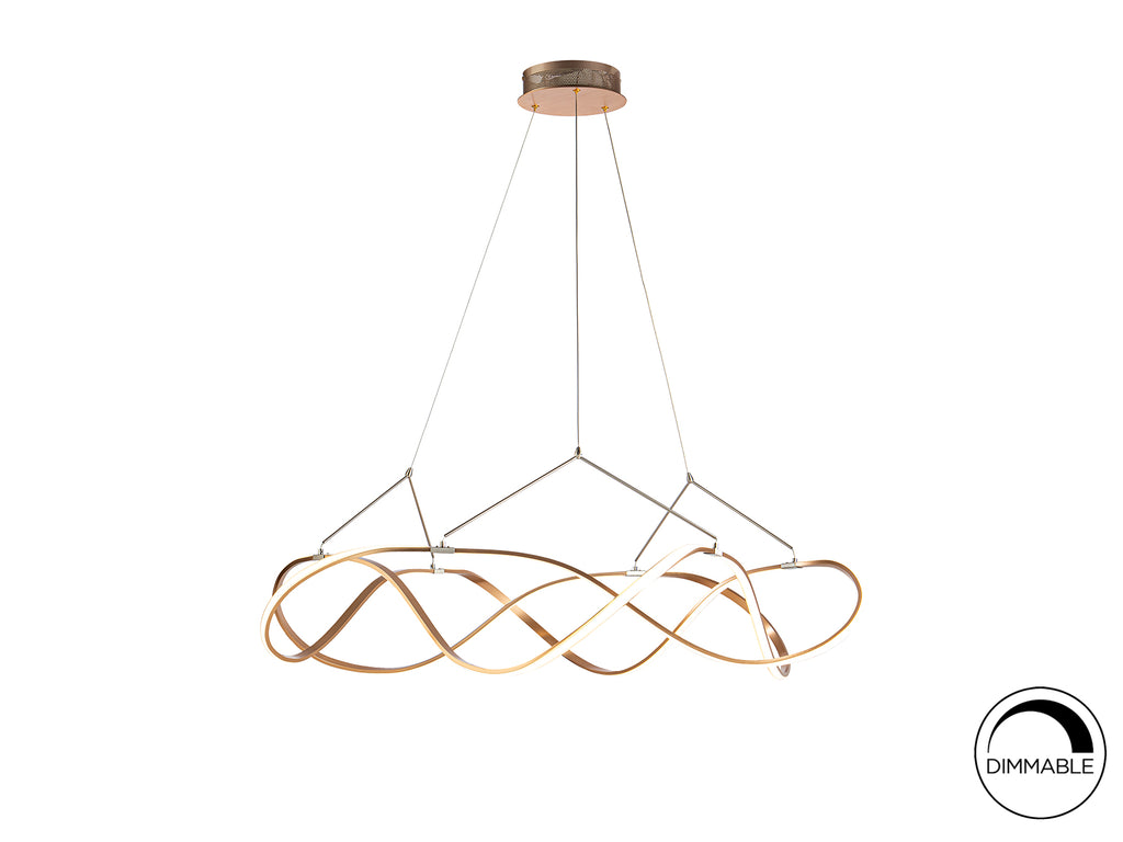 Lámpara LED Moderna Oro Rosa - Schuller Molly - luzguru.com