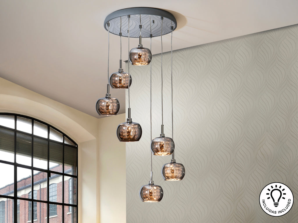 Colgante Moderno 7 Luces - Schuller Arián - Calidad Premium | luzguru.com