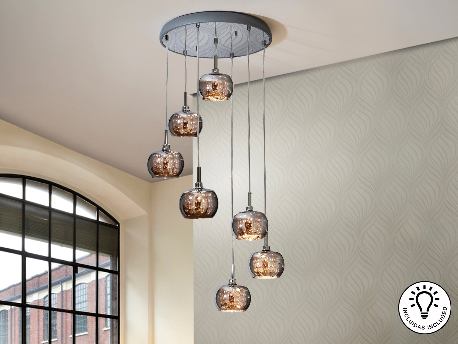 Colgante Moderno 7 Luces - Schuller Arián - Calidad Premium | luzguru.com