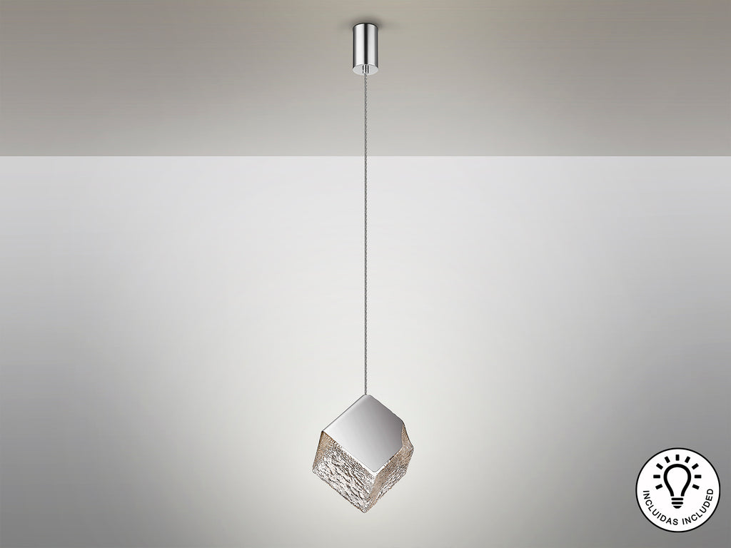 Lámpara de Metal Cromada Priscila - Schuller - luzguru.com