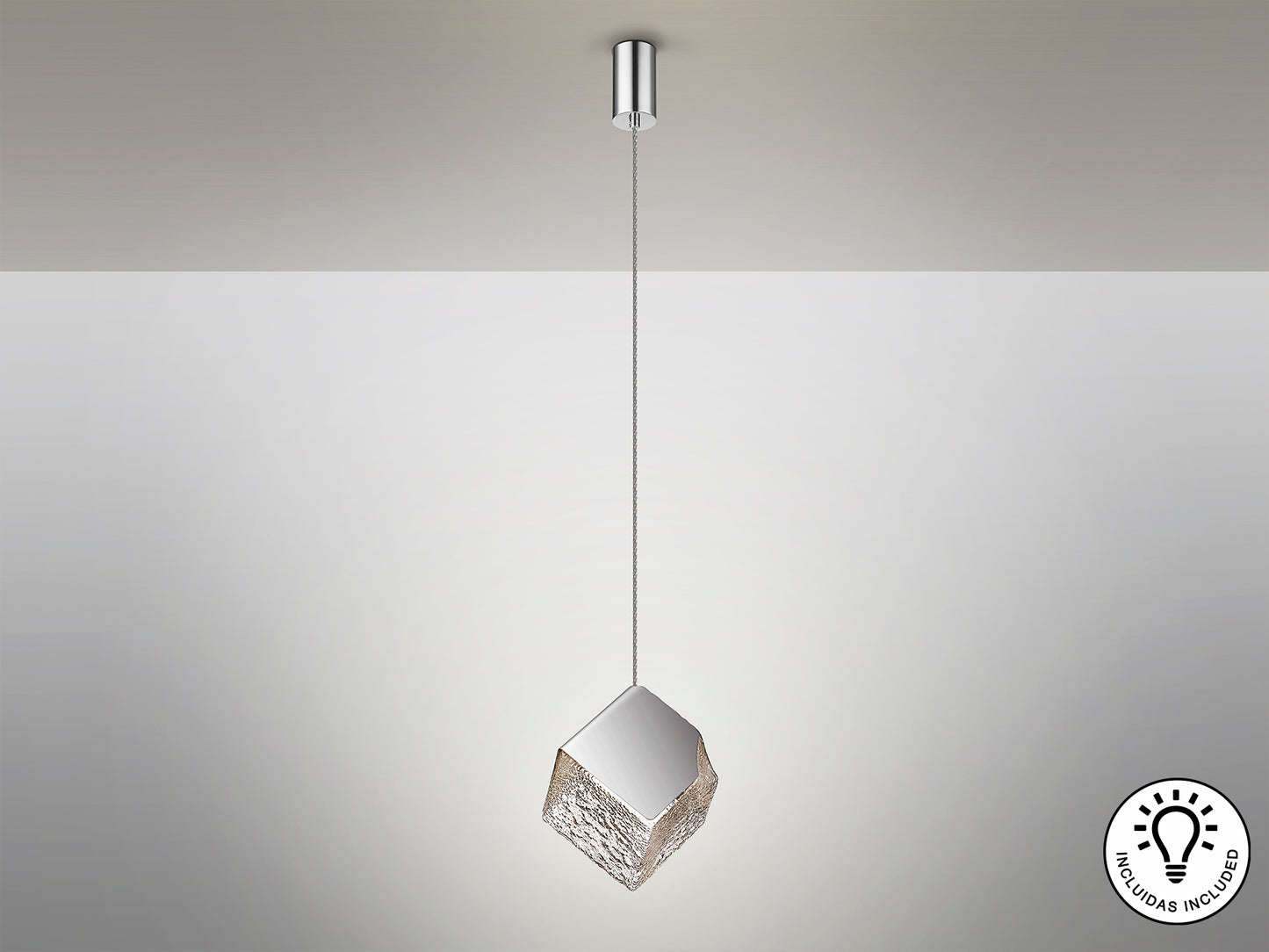 Lámpara de Metal Cromada Priscila - Schuller - luzguru.com