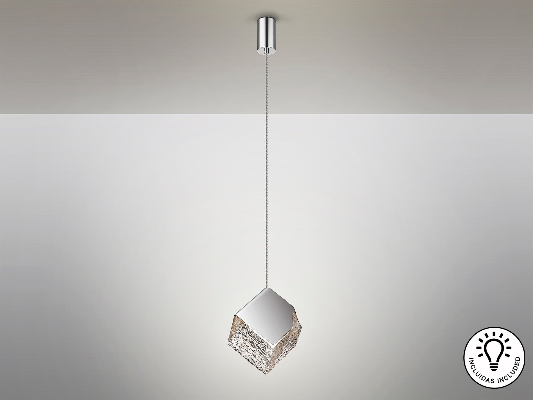 Lámpara de Metal Cromada Priscila - Schuller - luzguru.com