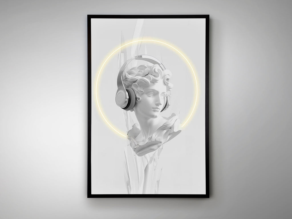 Cuadro LED Busto Schuller - Iluminación Moderna | luzguru.com