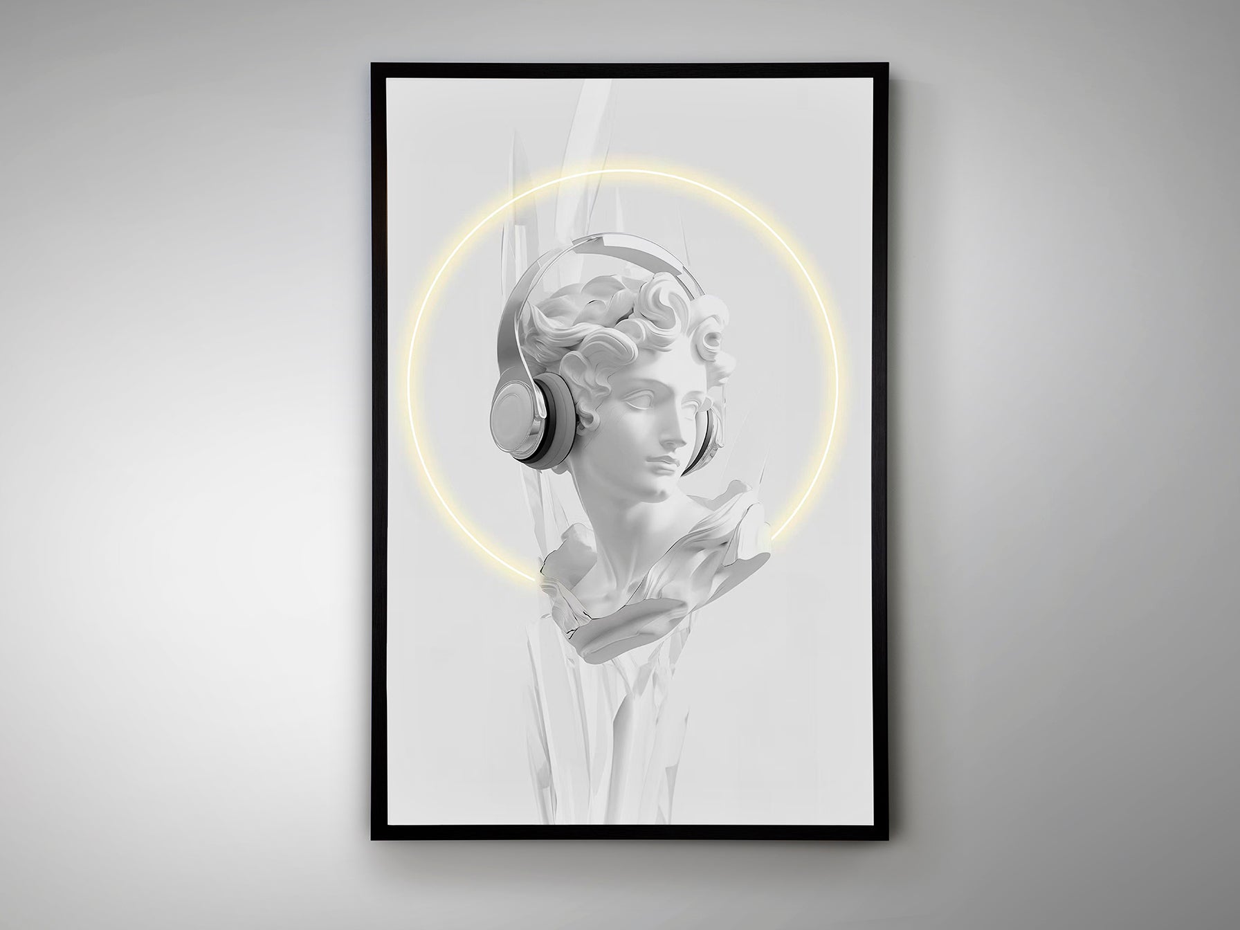 Cuadro LED Busto Schuller - Iluminación Moderna | luzguru.com