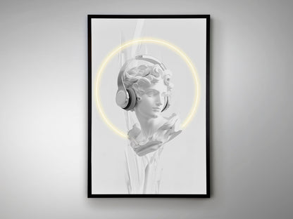 Cuadro LED Busto Schuller - Iluminación Moderna | luzguru.com