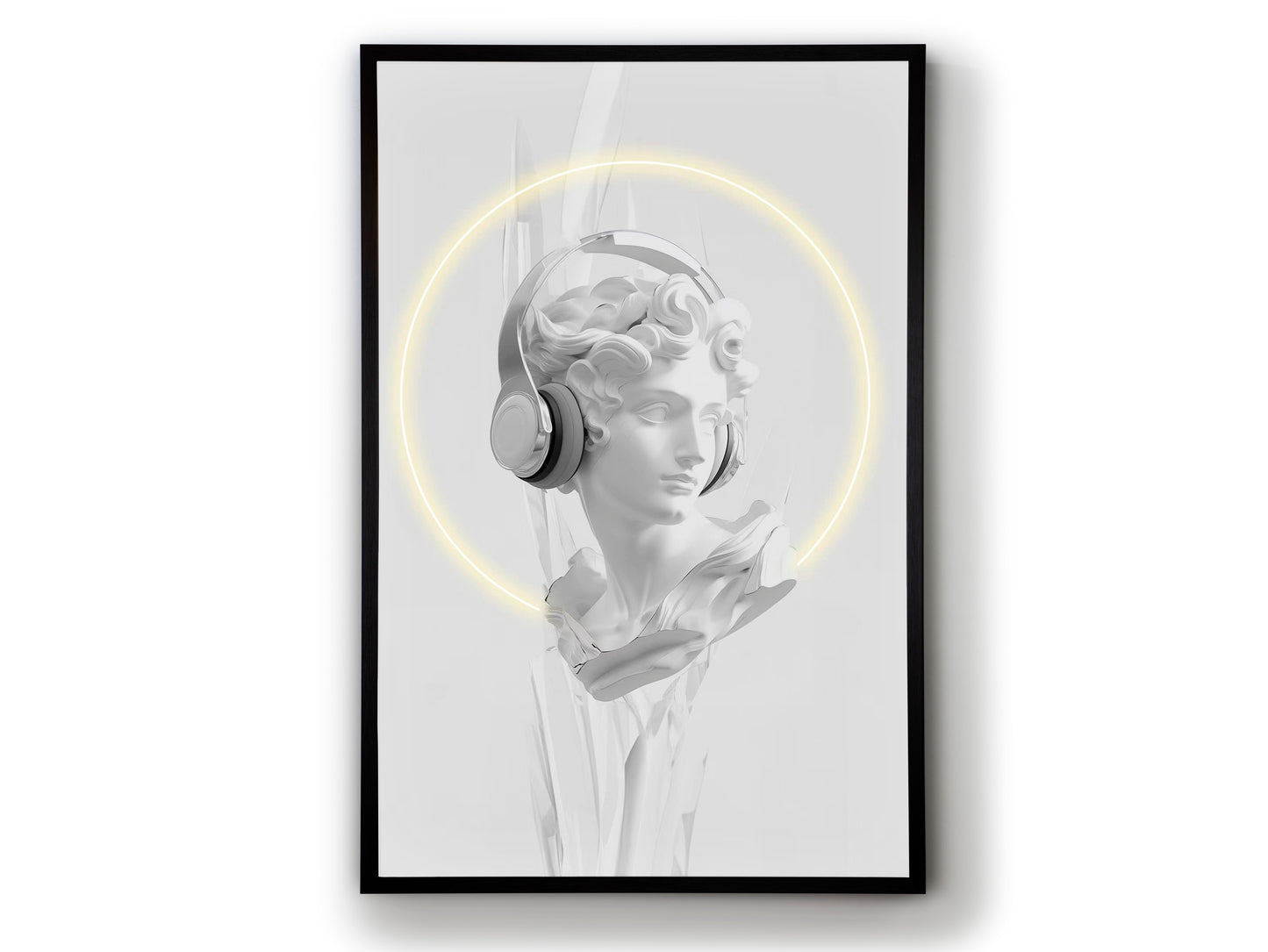 Schuller 503105 - Cuadro LED Busto Blanco 80x120 - luzguru.com