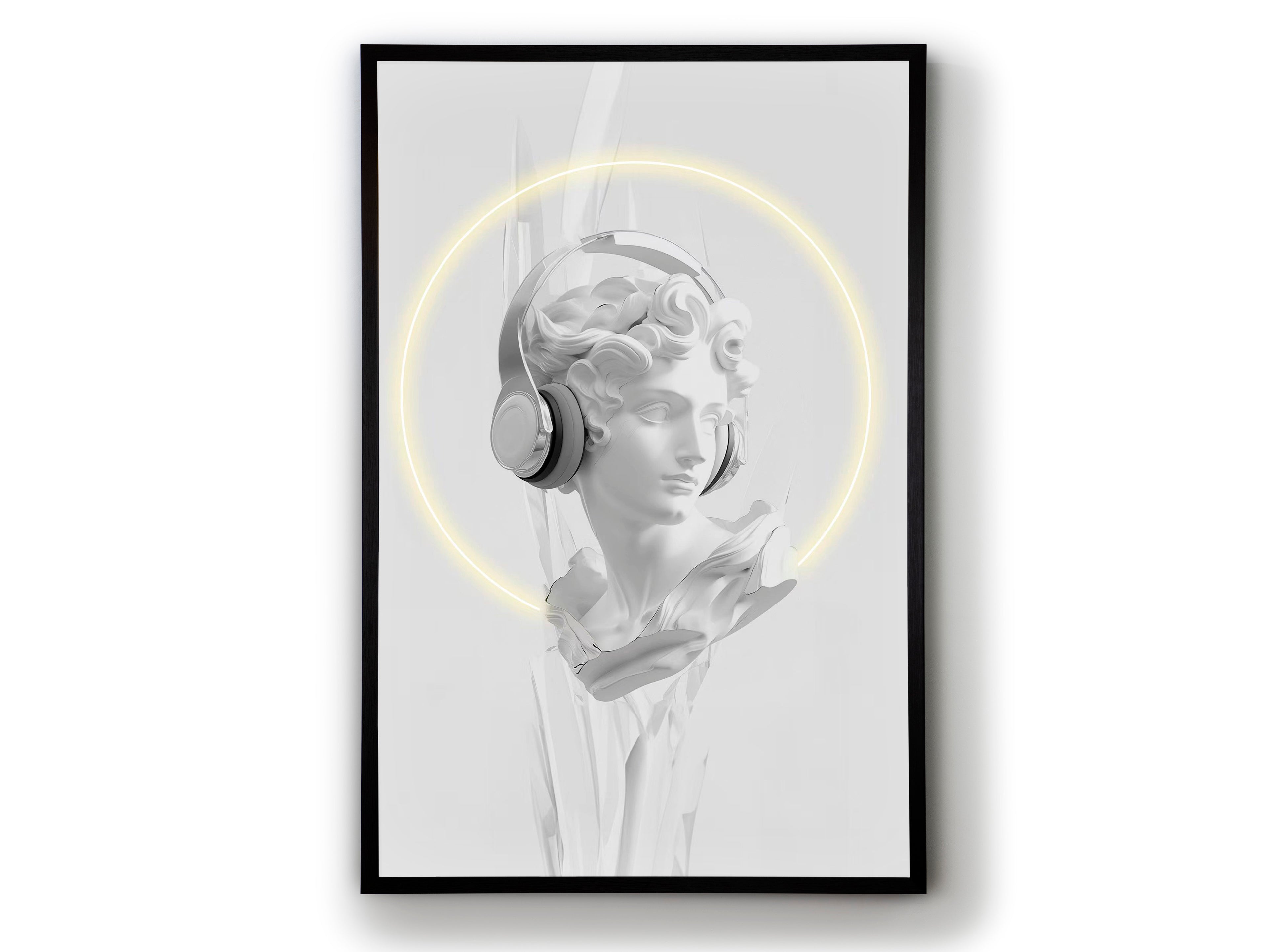 Schuller 503105 - Cuadro LED Busto Blanco 80x120 - luzguru.com