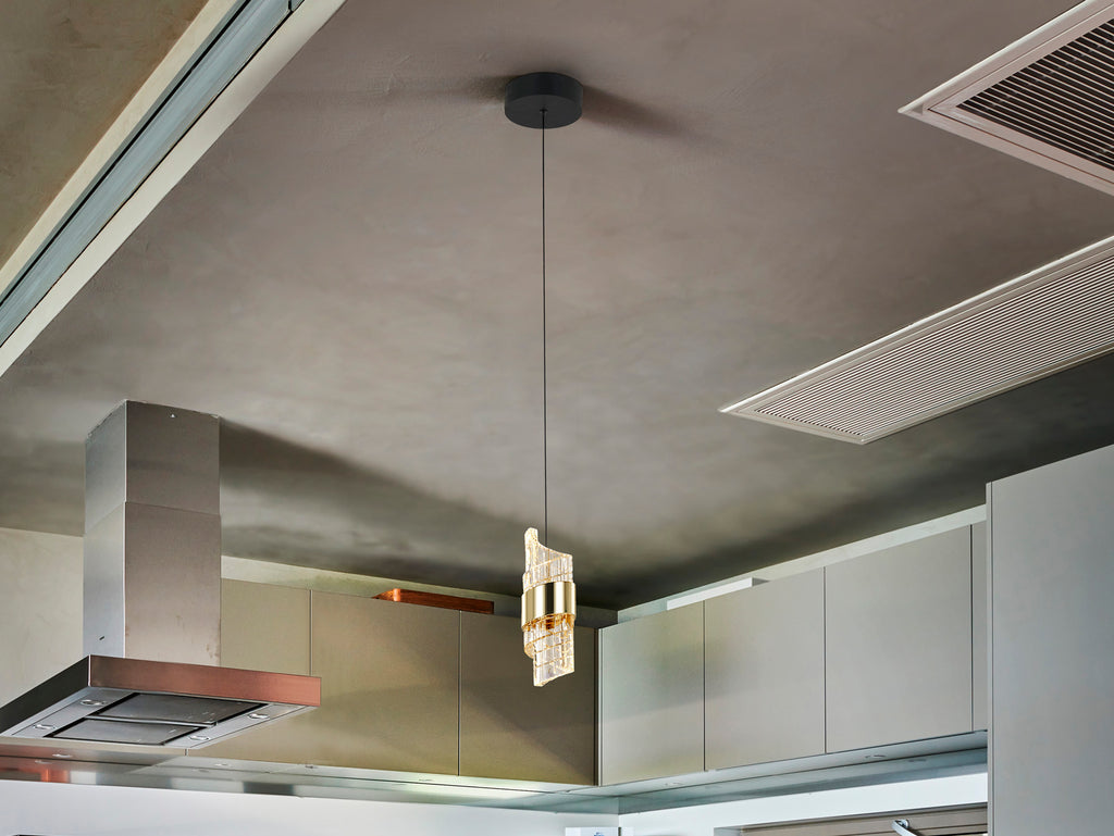 Schuller 631974 - Lámpara Iliada 1L Negro-Oro - luzguru.com