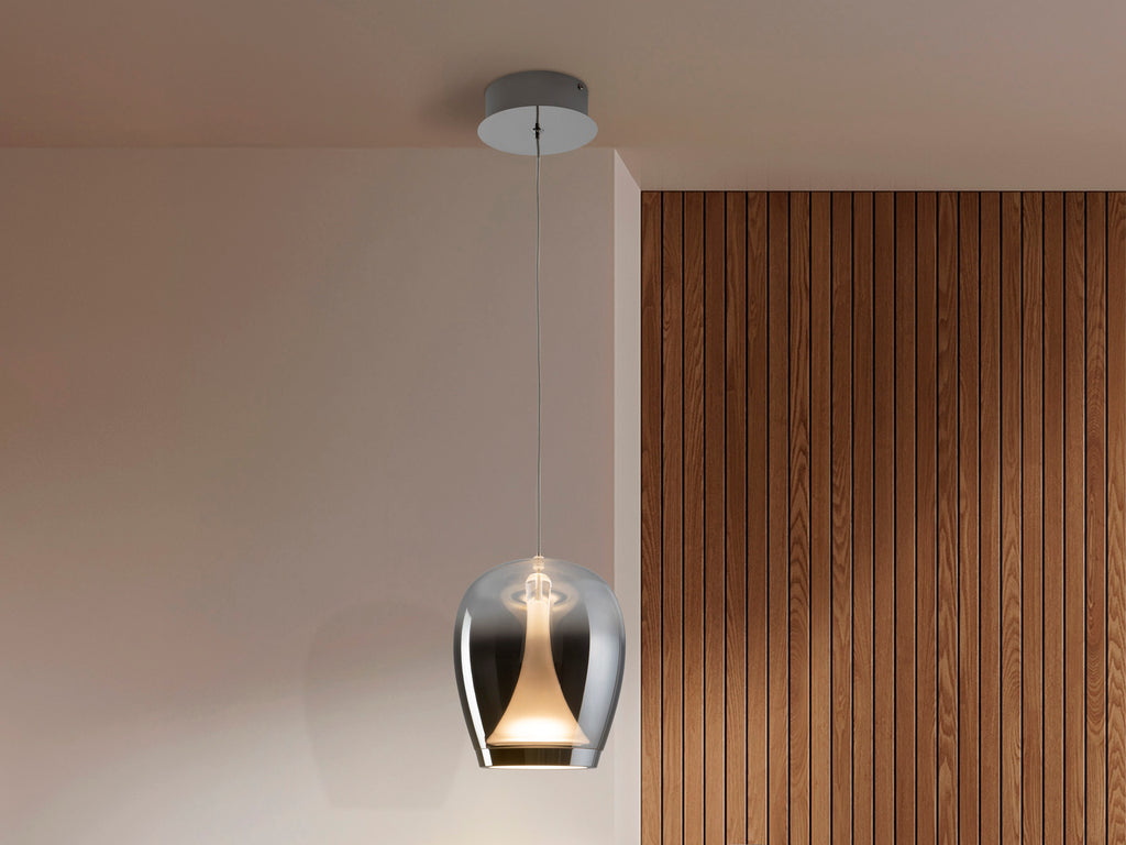 SCHULLER 724418 - Lámpara Suspiro Cromado Smoke - LUZGURÚ