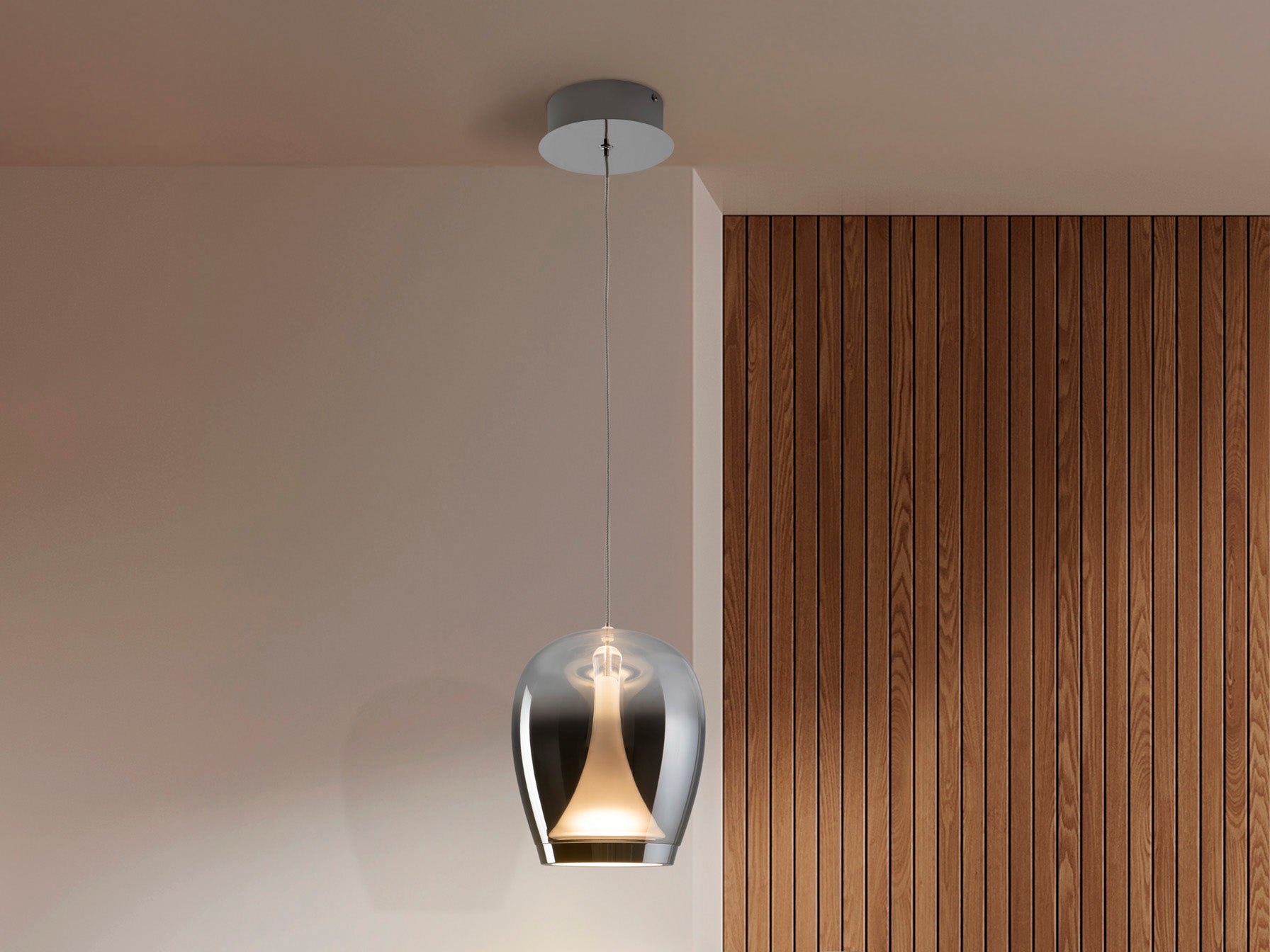 SCHULLER 724418 - Lámpara Suspiro Cromado Smoke - LUZGURÚ