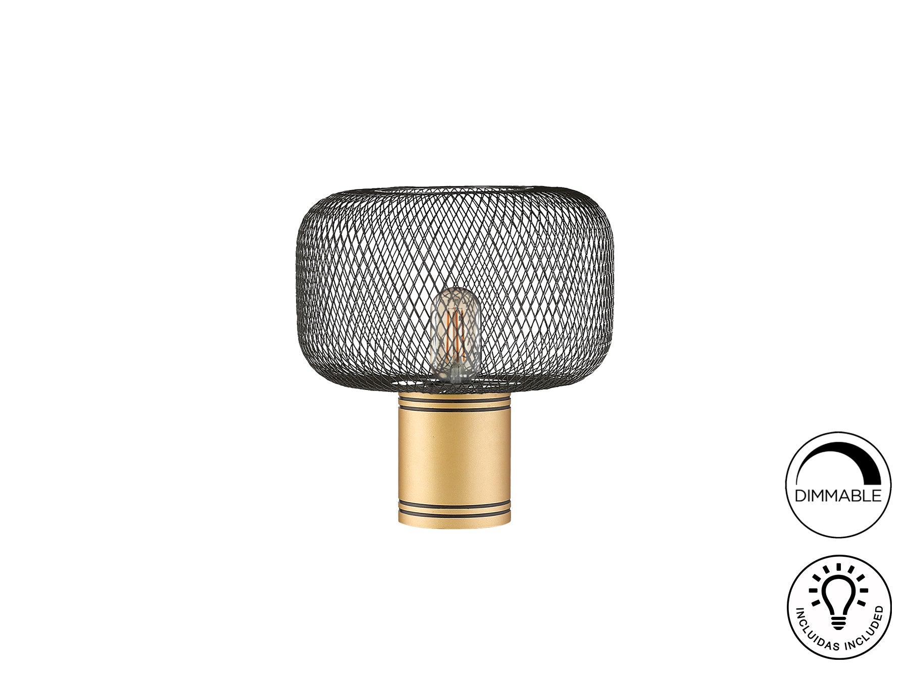 Lámpara de sobremesa Schuller Osiris - Oro Negro - 910538 - luzguru.com